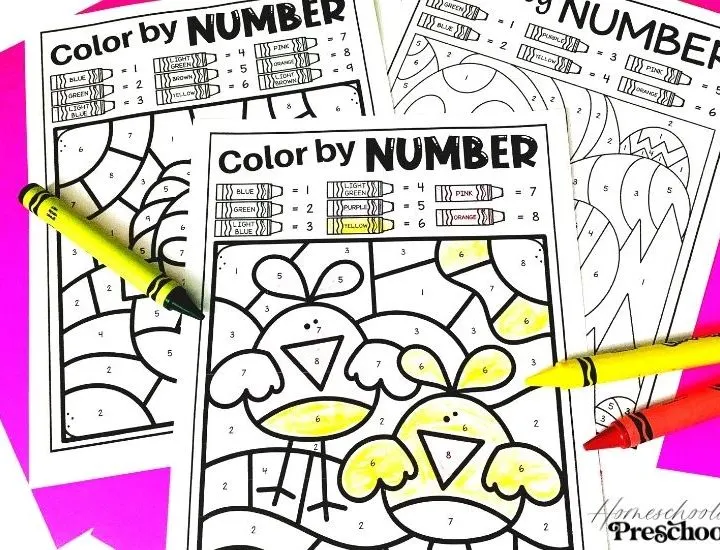 How to Use the Easter Color by Numbers