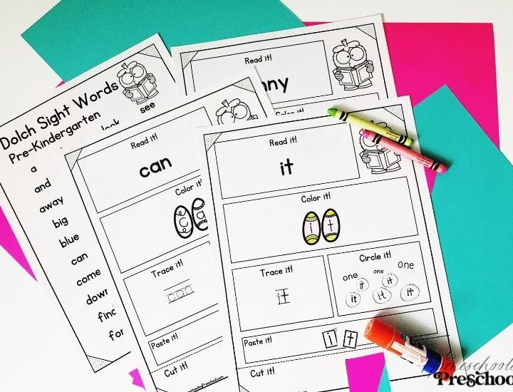 How to Use PreK Sight Word Activities with Preschoolers