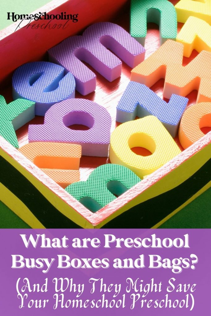 What are Preschool Busy Boxes and Bags (And Why They Might Save Your Homeschool Preschool)