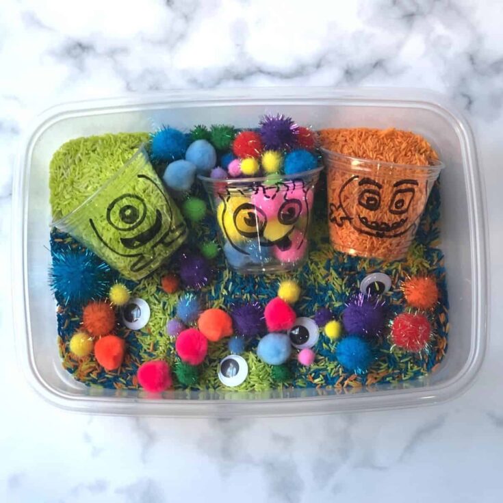 Image for Monster Sensory Bin {super easy to make & tons of fun!}
