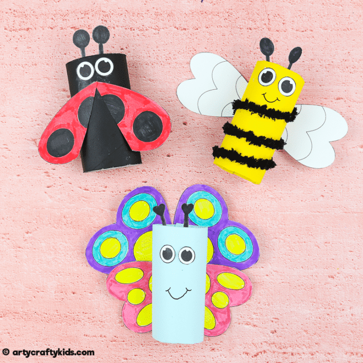 Image for Toilet Paper Roll Bugs - Easy Kids Craft