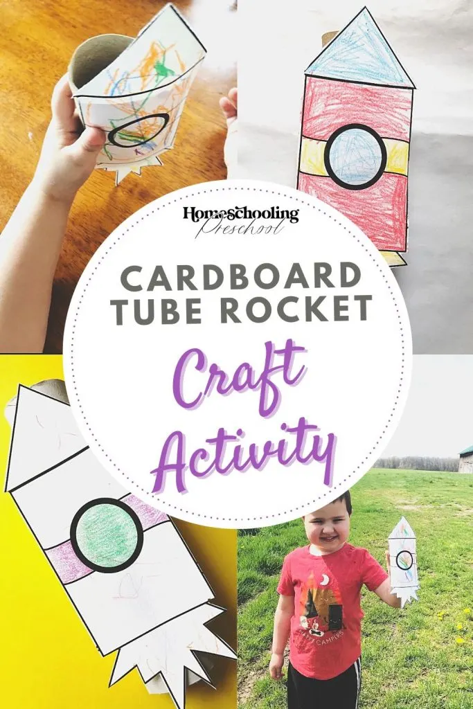 Carboard Tube Rocket Craft Activity