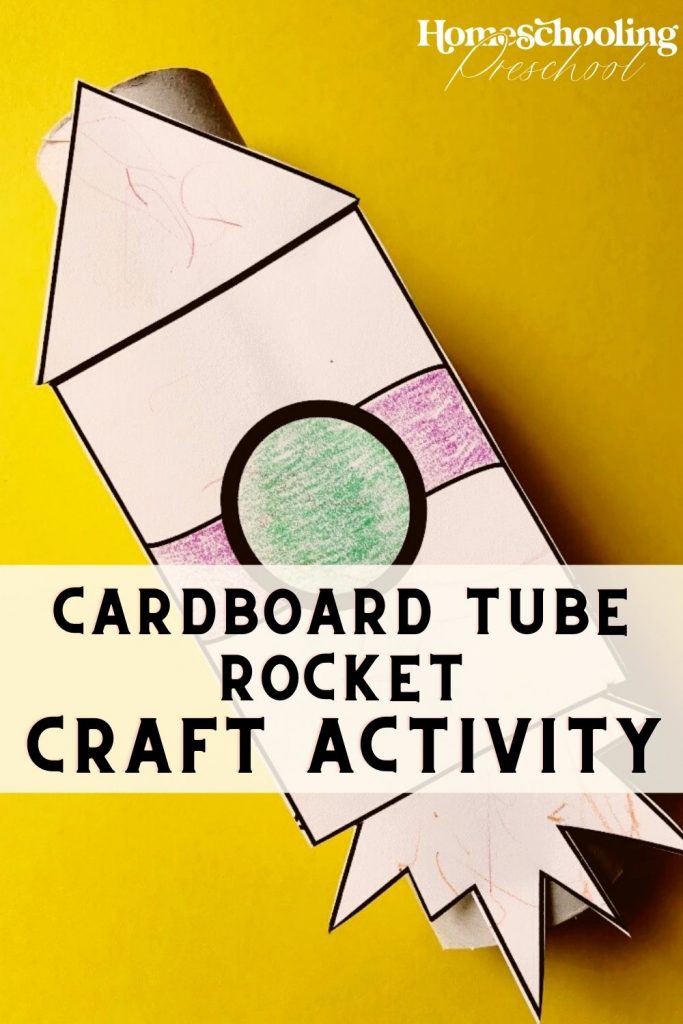 Carboard Tube Rocket Craft Activity 