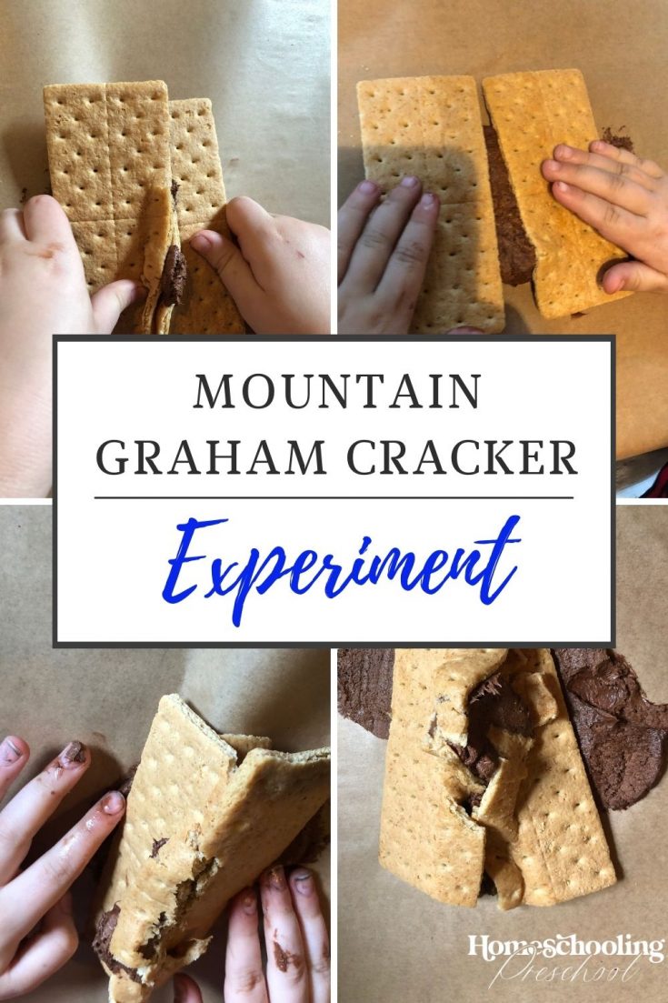 Mountain Graham Cracker Experiment - Homeschooling Preschool