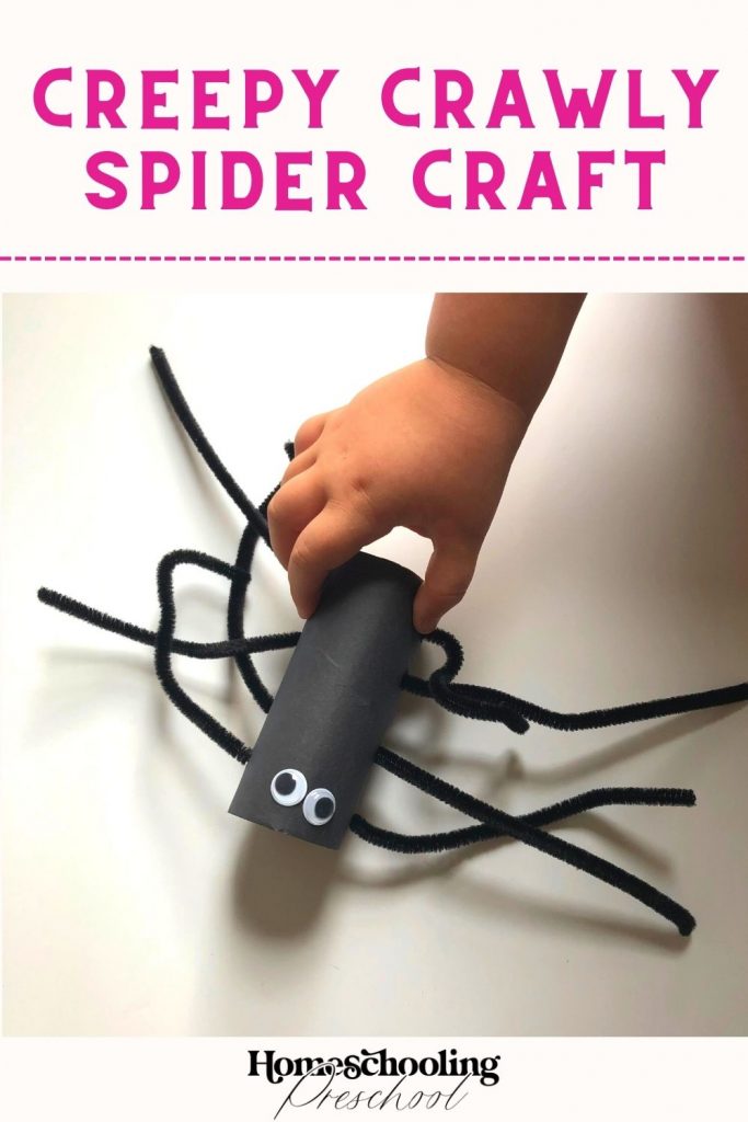 Creepy Crawly Spider Craft - Homeschooling Preschool