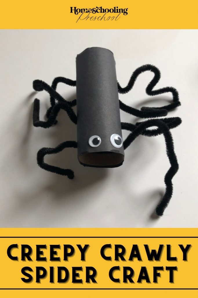 Creepy Crawly Spider Craft - Homeschooling Preschool