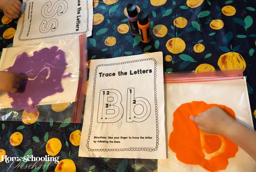 Preschool Alphabet Tracing Activities