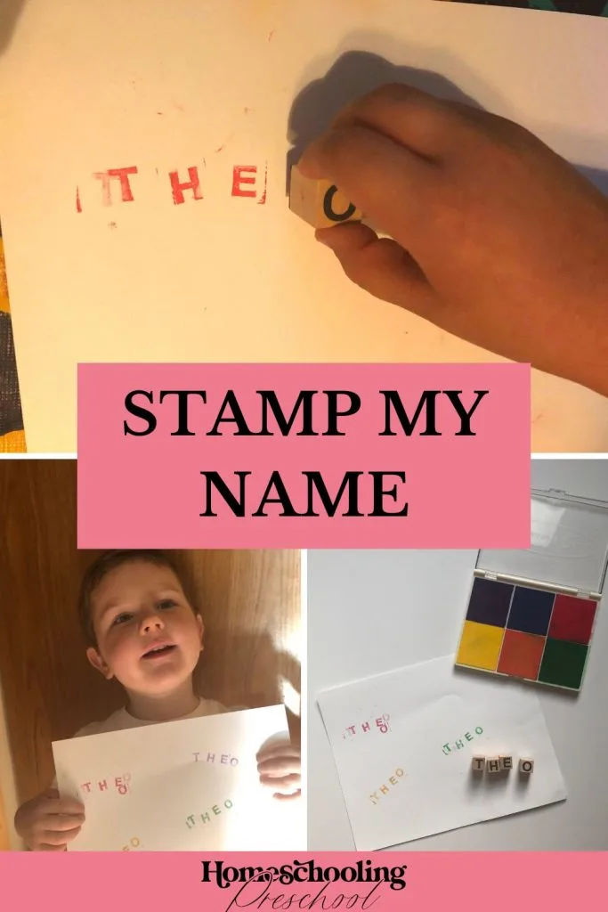 DIY Name Stamps - Little Learning Club