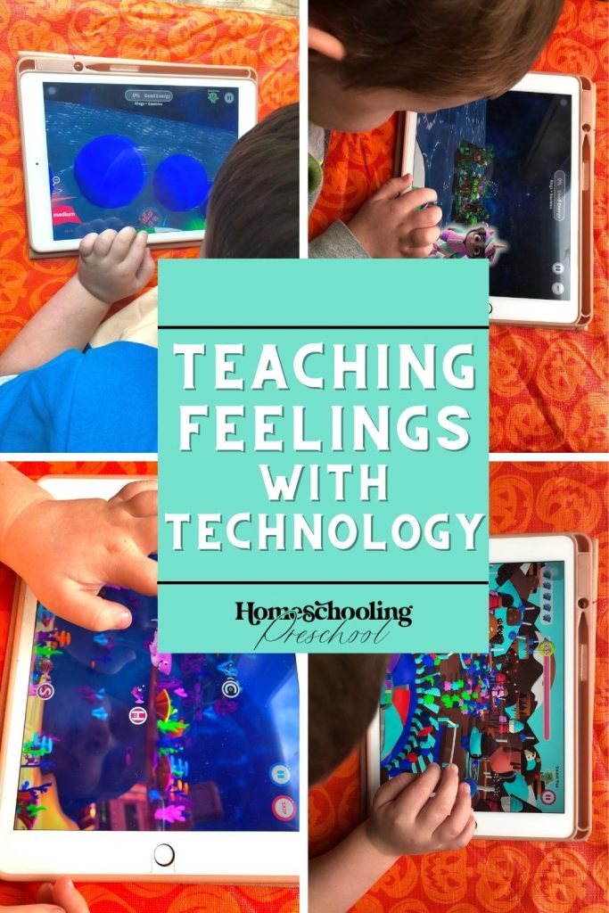Using Technology to Teach Feelings - Boy playing on ipad