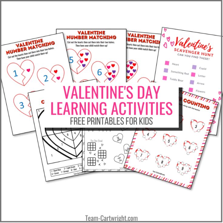 Image for Valentine's Day Free Printable Learning Activities