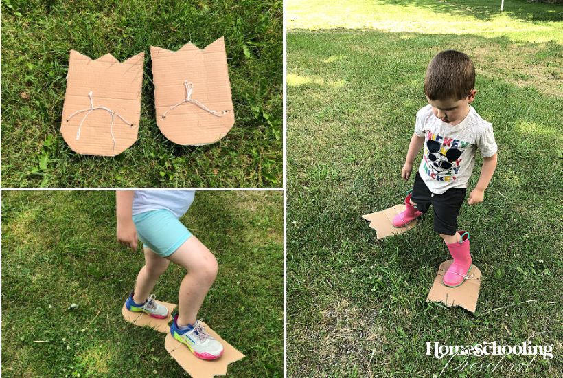 Dinosaur Feet Craft Activity 