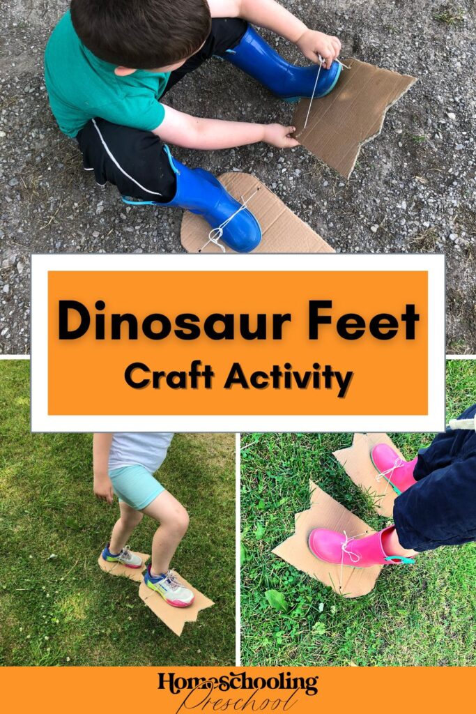 Dinosaur Feet Craft Activity