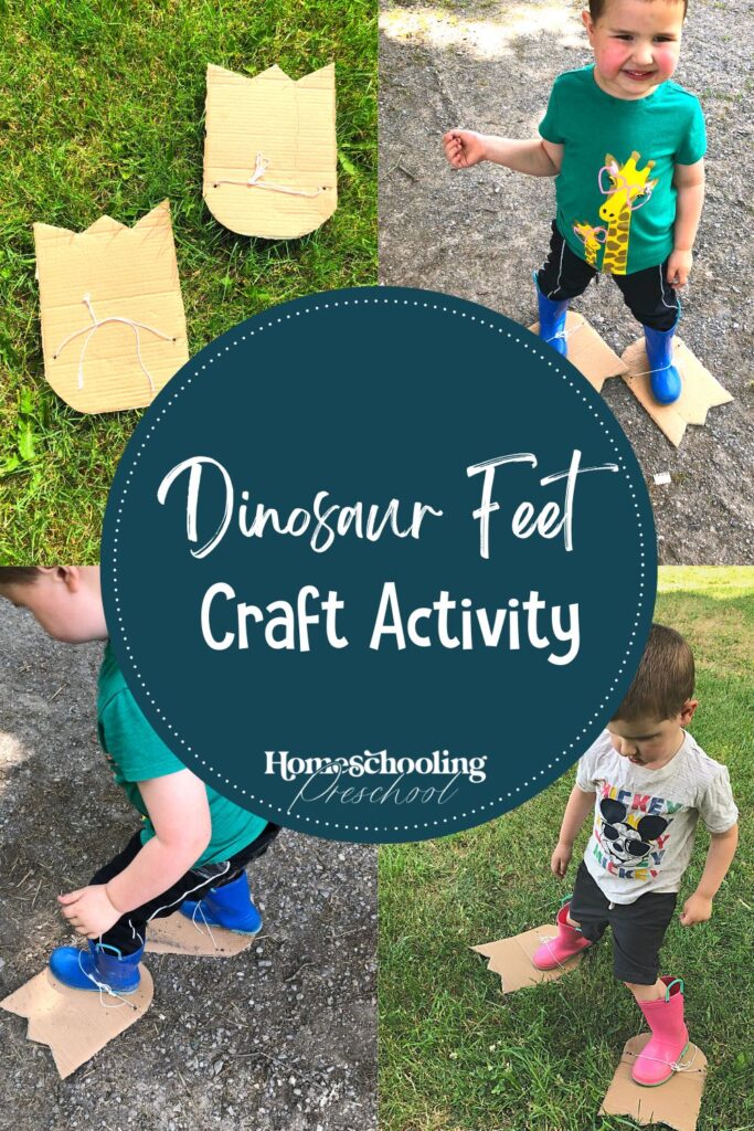 Dinosaur Feet Craft Activity