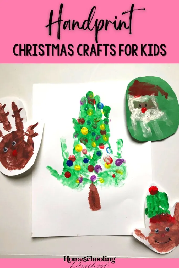 Handprint Christmas Crafts for Kids