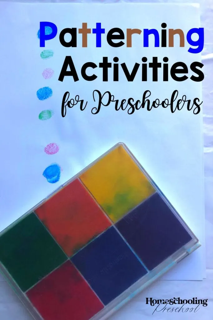 Patterning Activities for Preschoolers