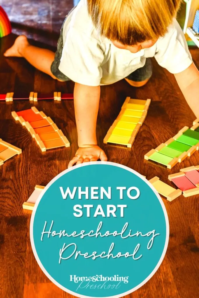 When to Start Homeschooling Preschool