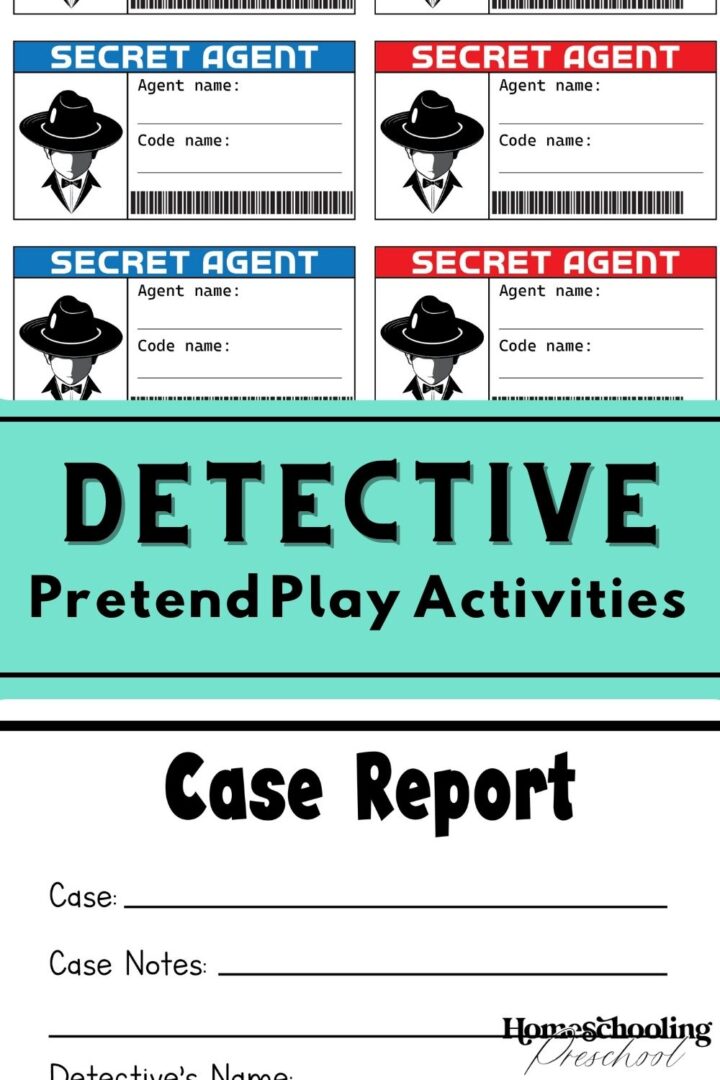 Detective Pretend Play Activities - Homeschooling Preschool