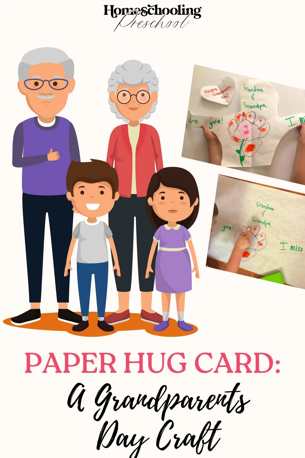 Paper Hug Card A Grandparents Day Craft
