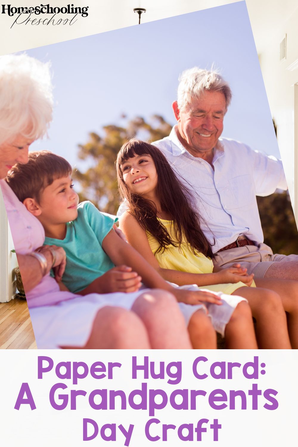 Paper Hug Card A Grandparents Day Craft