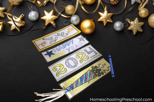 New Years Bookmarks
