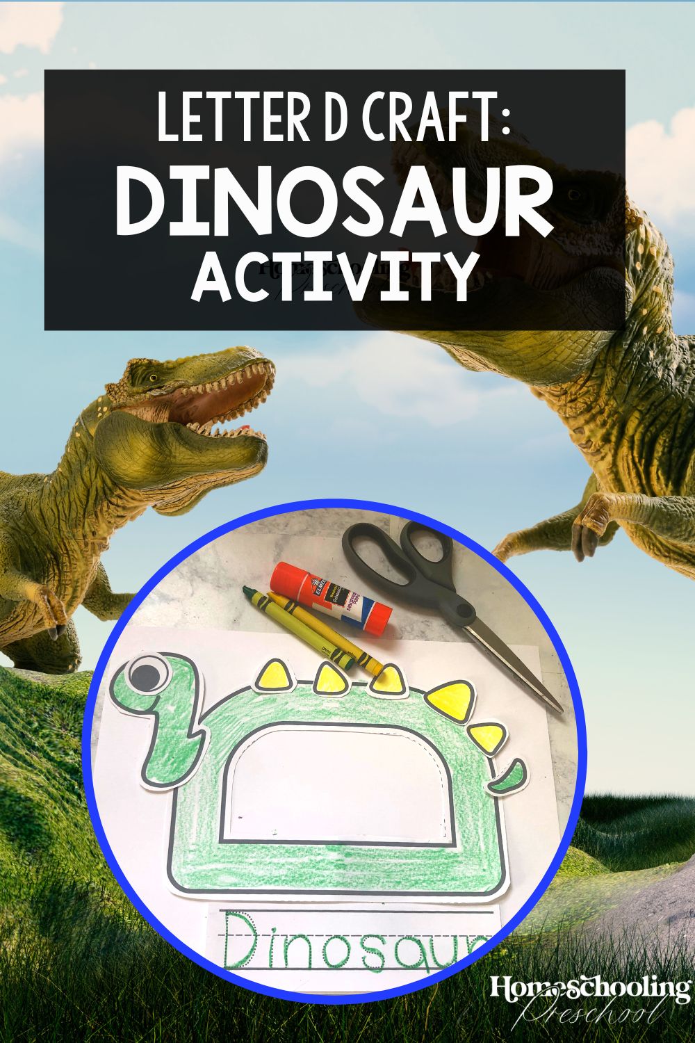 Letter D Craft Dinosaur Activity