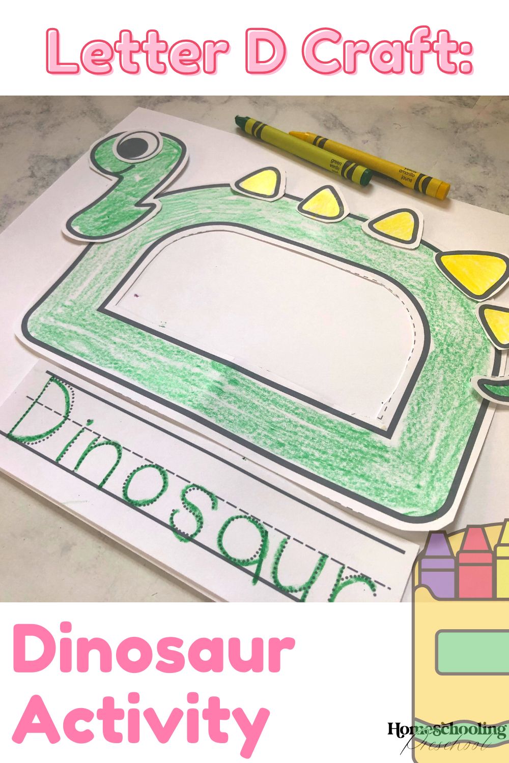 Letter D Craft Dinosaur Activity 