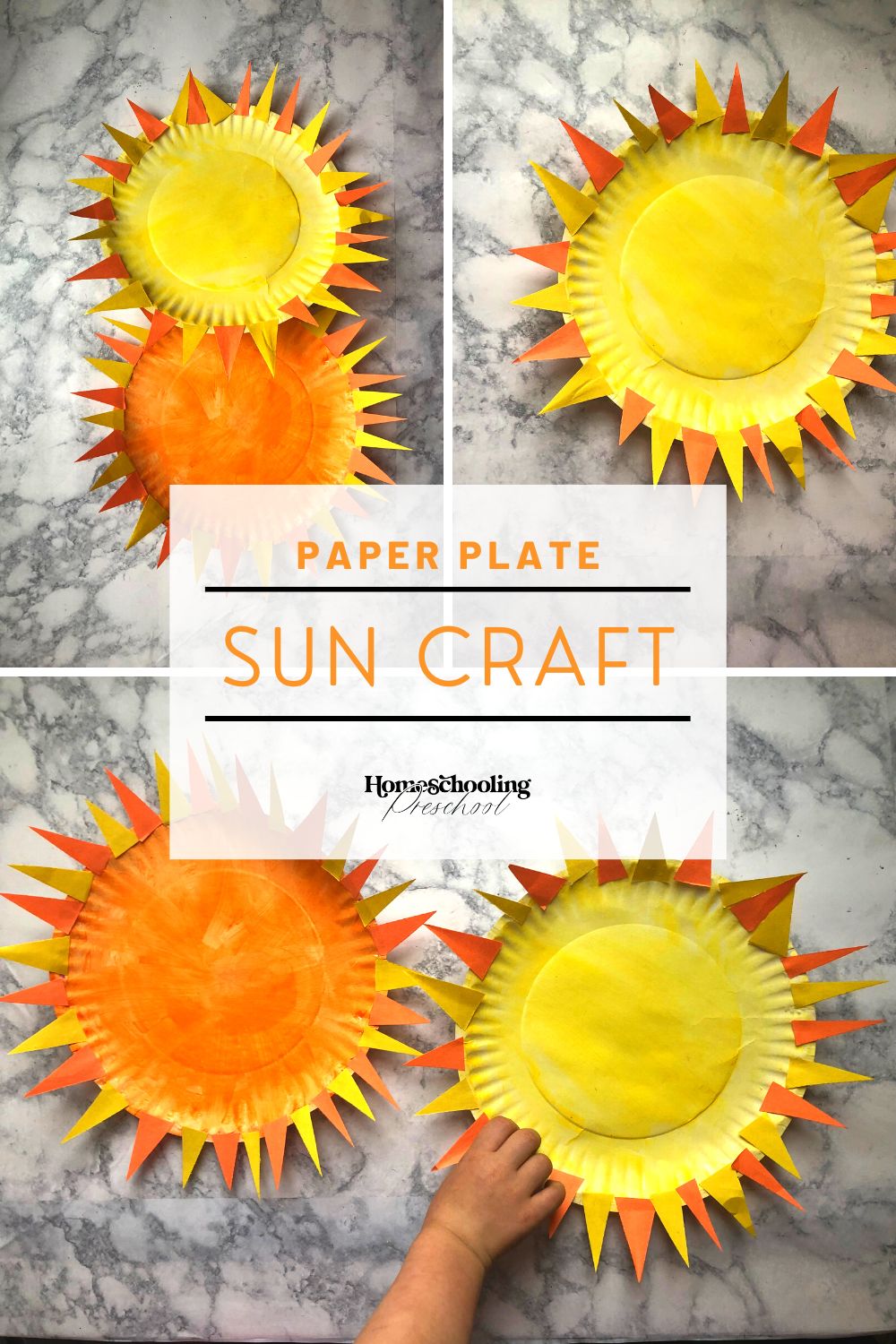 Paper Plate Sun Craft - Homeschooling Preschool