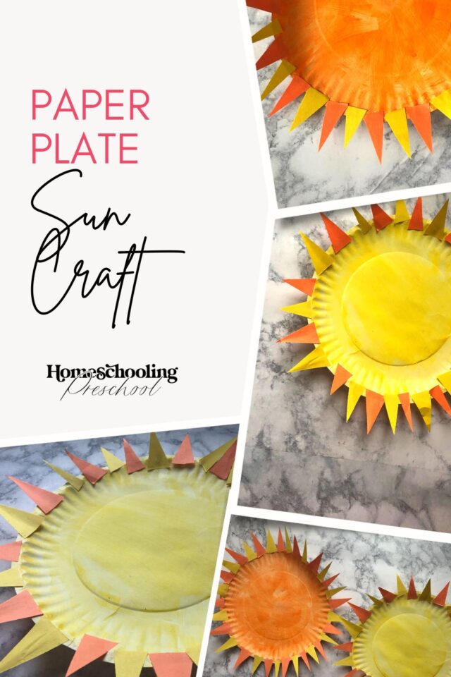 Paper Plate Sun Craft - Homeschooling Preschool