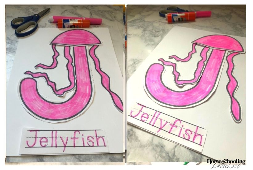 APA Letter J Craft Jellyfish Activity