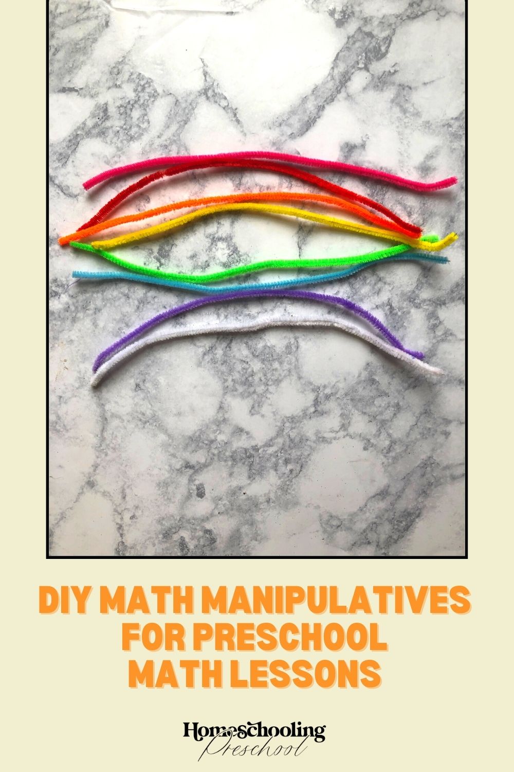 DIY Math Manipulatives for Preschool Math Lessons