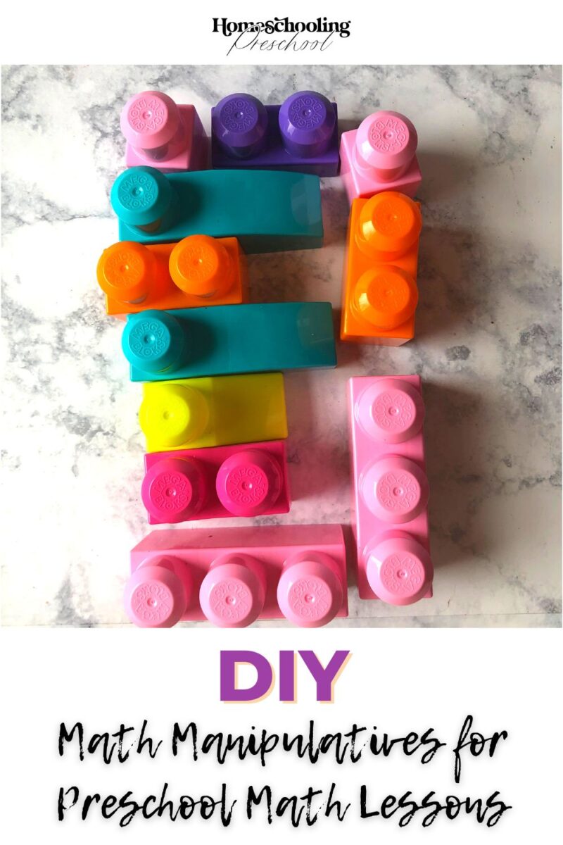 DIY Math Manipulatives for Preschool Math Lessons - Homeschooling Preschool