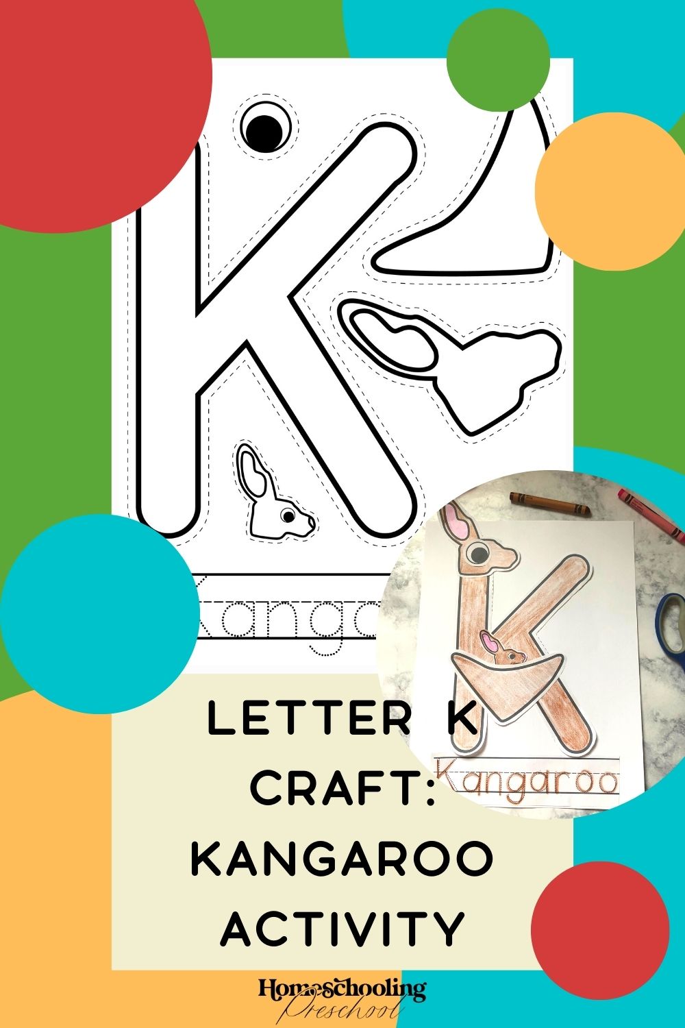 Letter K Craft Kangaroo Activity