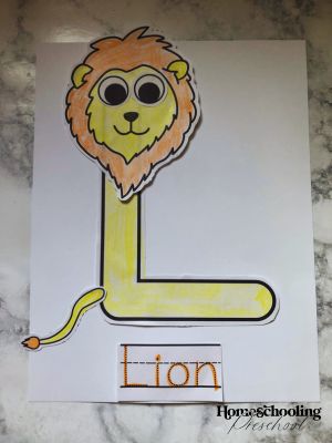 Letter L Craft: Lion Activity - Homeschooling Preschool