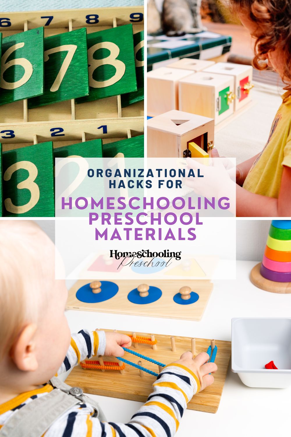 Organizational Hacks for Homeschooling Preschool Materials