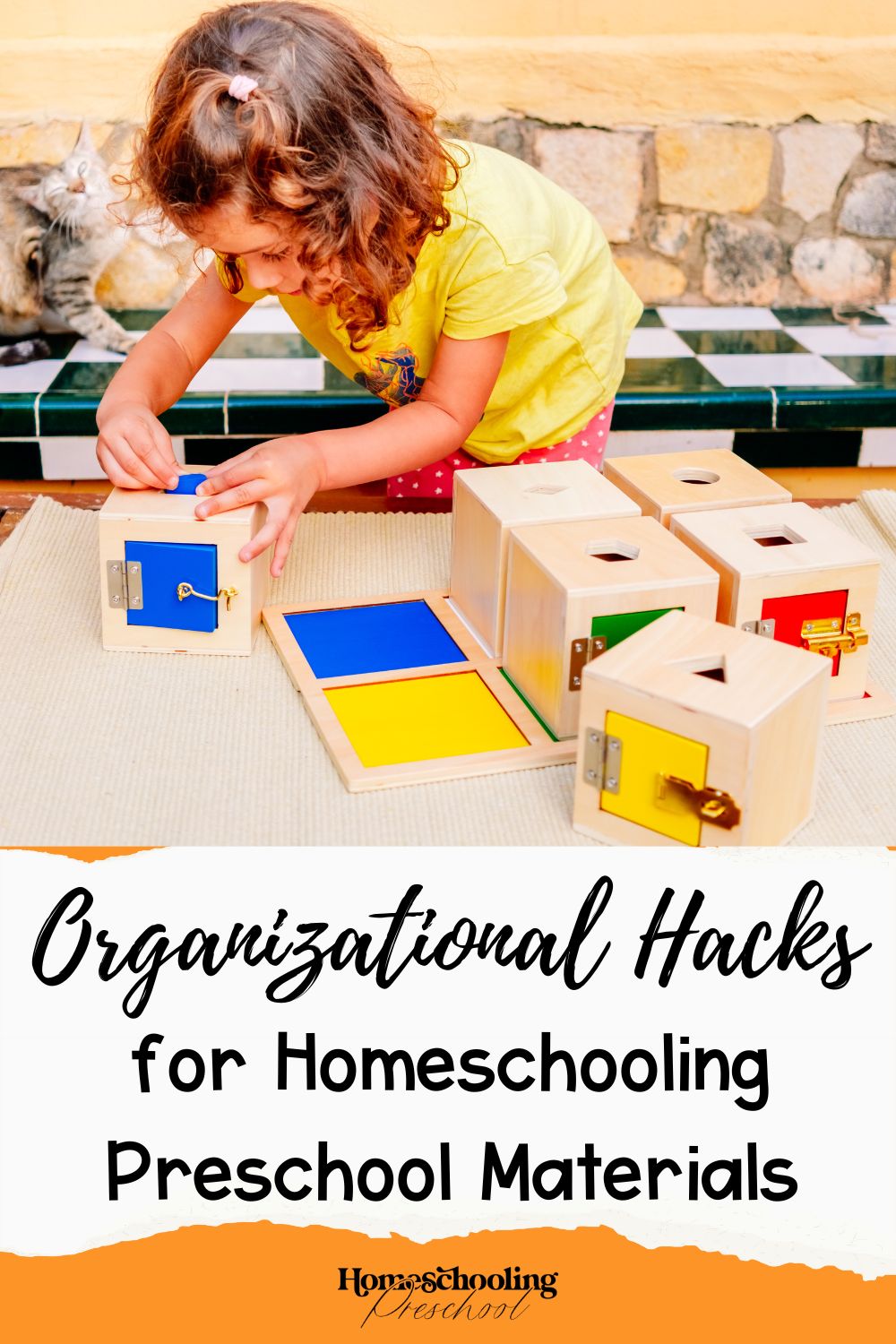 Organizational Hacks for Homeschooling Preschool Materials