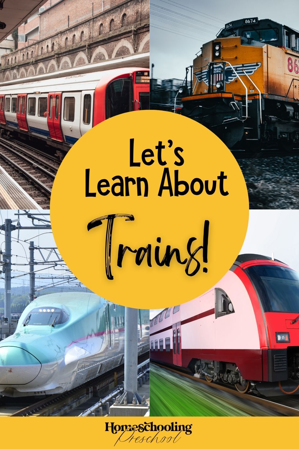 Let's Learn About Trains - Trains for Preschoolers